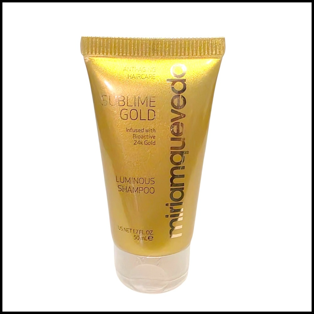 Miriam Quevedo Sublime Gold Luminous Shampoo 1.7oz Anti Aging Haircare 24k Gold